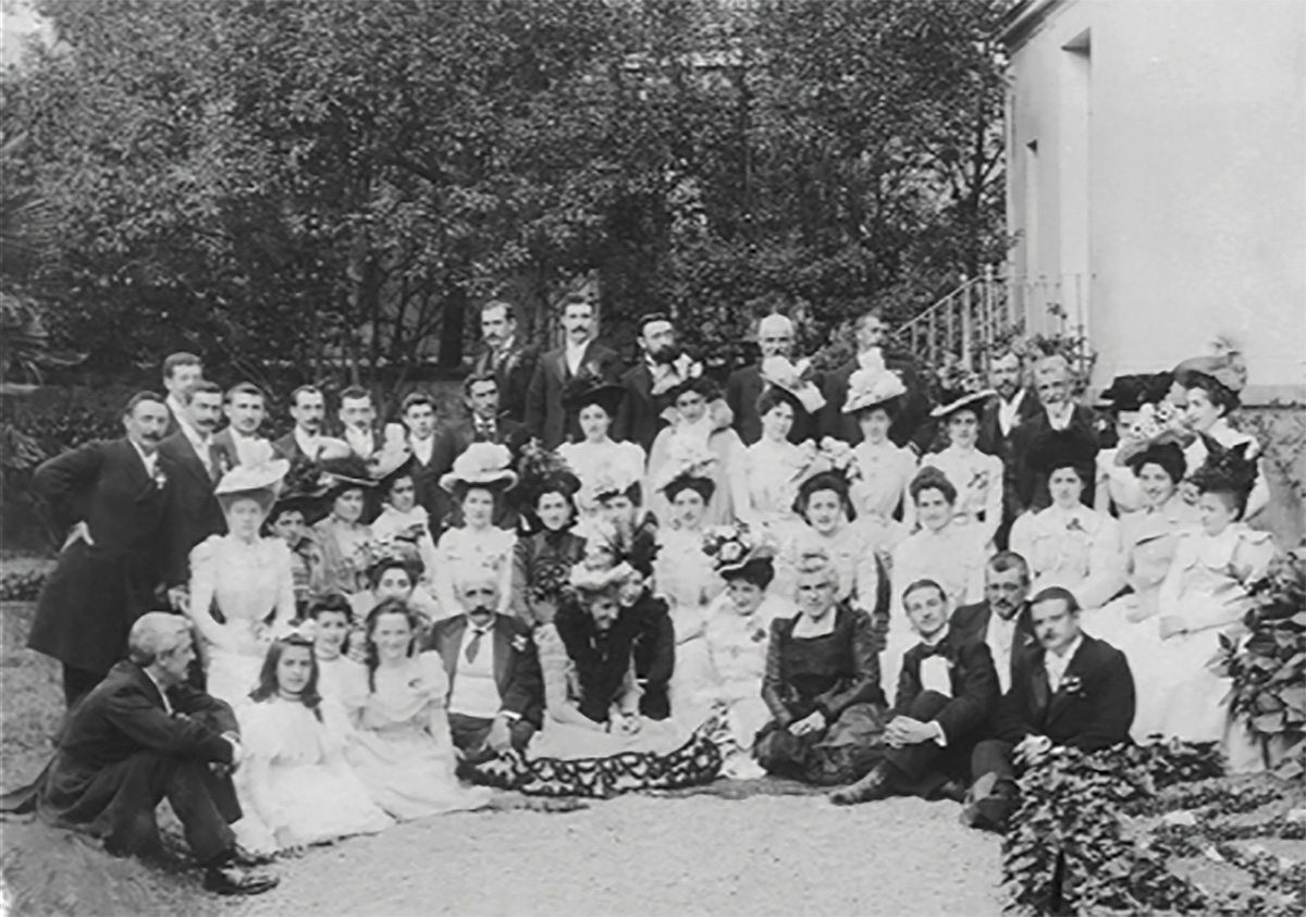 Wedding of Juan Aguirre and Carmen Achútegui, 1899.